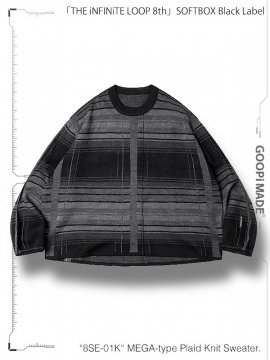 <strong>GOOPiMADE</strong>8SE-01K MEGA-type Plaid Knit Sweater<br>SHADOW