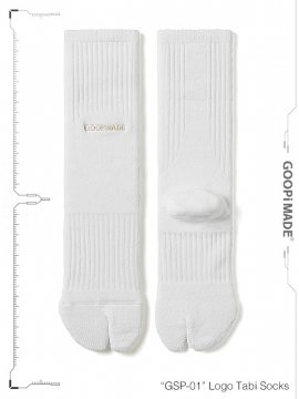 <strong>GOOPiMADE</strong>GSP-01 Logo Tabi Socks<br>WHITE