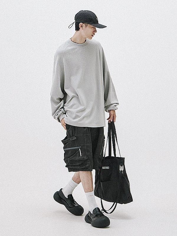 GOOPiMADE - “X_Model-03“ Just A Normal Raglan L/S Tee