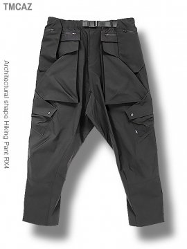 <strong>TMCAZ</strong>Architectural shape Hiking Pant RX4<br>BLACK