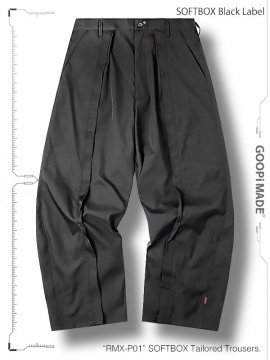 <strong>GOOPiMADE</strong>RMX-P01 SOFTBOX Tailored Trousers<br>SHADOW