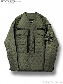 <strong> IP-AXIS STUDIO</strong>Quilted Tech Jacket<br>OLIVE DRAB