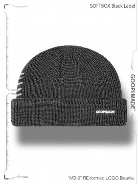 <strong>GOOPiMADE</strong>MB-9 RE-formed LOGO Beanie<br>D-GRAY