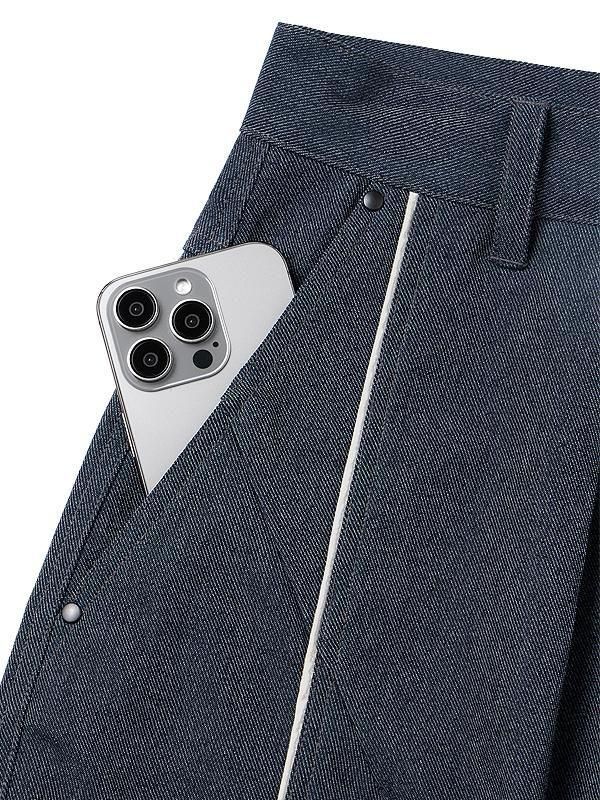 GOOPiMADE - “DN-01“ Artisanal Slice-Cutting Twill(DNM) Trousers