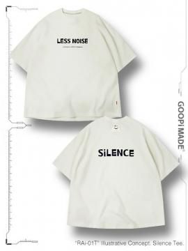 <strong>GOOPiMADE</strong>RAi-01T Illustrative Concept. Silence Tee<br>WHITE