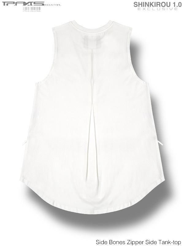 IP-AXIS STUDIO - IPA-PR94-BK - Side Bones Zipper Side Tank