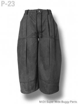 <strong>P-23</strong>M-EX Super Wide Buggy Pants<br>SUMI-KURO
