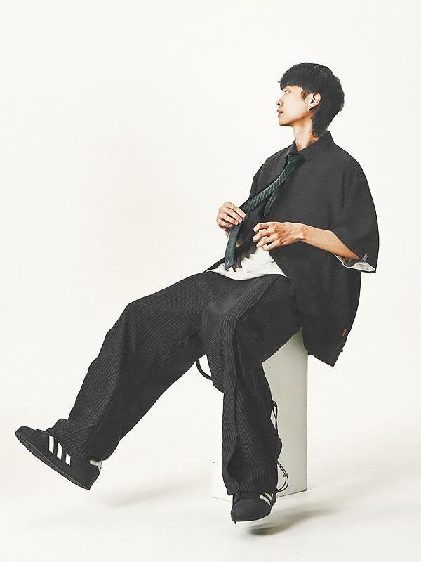 ✳️良品★ビラボン★スプリング★メンズL★高級超伸縮ジャージ★信頼の日本製 GOOPiMADE - グーピーメイド - “GNV-Z“ SOFTBOX Zip-Split Wide