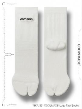 <strong>GOOPiMADE</strong>GKA-S3 COOLMAX® Logo Tabi Socks<br>WHITE