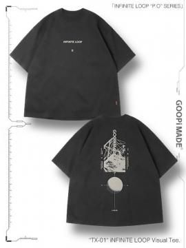 <strong>GOOPiMADE</strong>TX-01  iNFINiTE LOOP Visual Tee<br>SHADOW