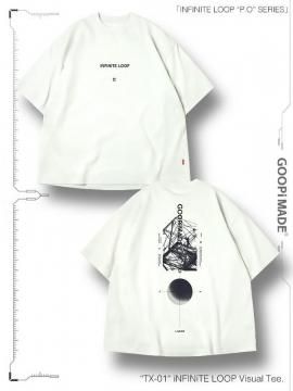 <strong>GOOPiMADE</strong>TX-01  iNFINiTE LOOP Visual Tee<br>WHITE