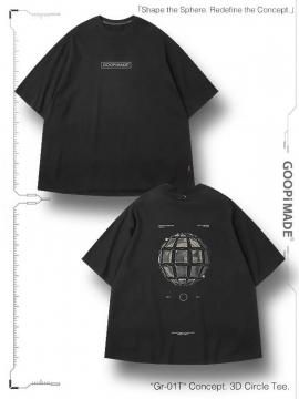 <strong>GOOPiMADE</strong>Gr-01T Concept. 3D Circle Tee<br>SHADOW