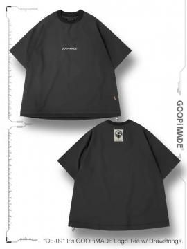 <strong>GOOPiMADE</strong>DE-09 Its GOOPiMADE Logo Tee w/ Drawstrings<br>BLACK