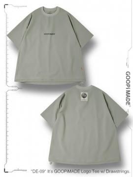 <strong>GOOPiMADE</strong>DE-09 Its GOOPiMADE Logo Tee w/ Drawstrings<br>GRAY