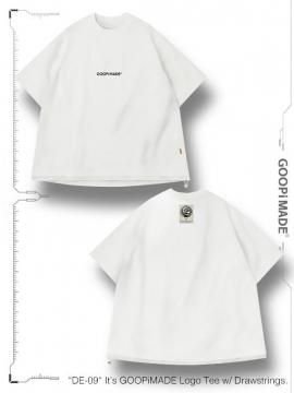 <strong>GOOPiMADE</strong>DE-09 Its GOOPiMADE Logo Tee w/ Drawstrings<br>WHITE