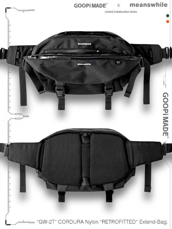 新品 GOOPiMADE × meanwhile ウエストバッグ GOOPiMADE x meanswhile - グーピーメイド x ミーンズワイル - “GW-2T