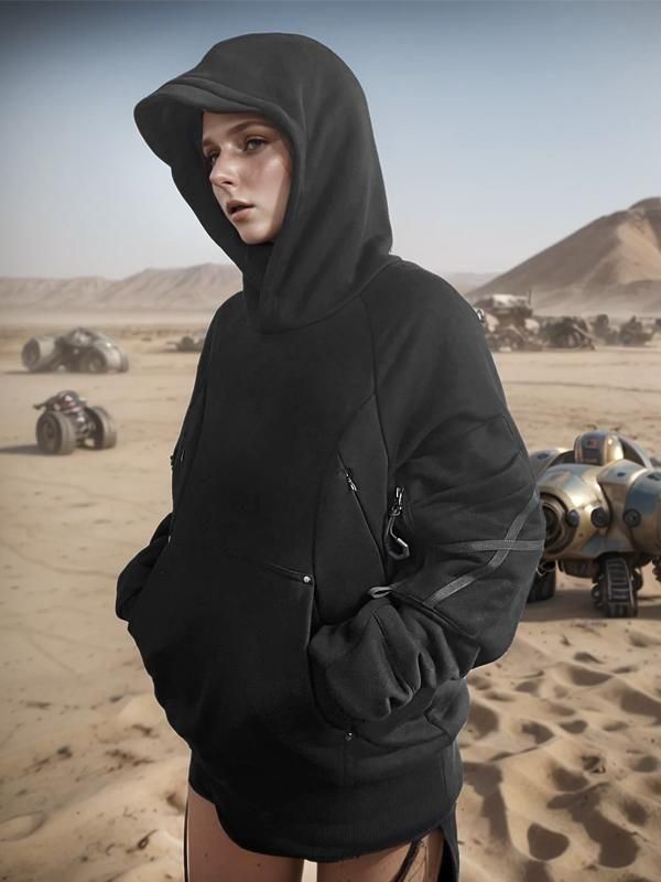 IP-AXIS STUDIO - PC77 Heavyweight Cotton Tech Hoodie - SHINKIROU1.0