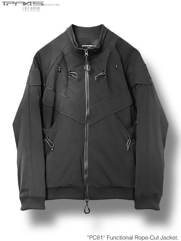 IP-AXIS STUDIO - IPA-PC81-BK - “PC81“ Functional Rope-Cut Jacket