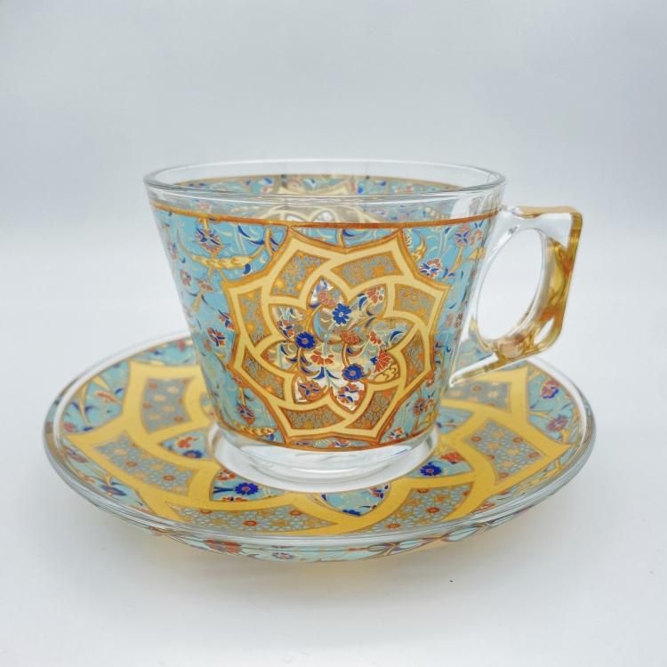 åס(PASABAHCE)<br>Carnation Turquoise Blue Yellow