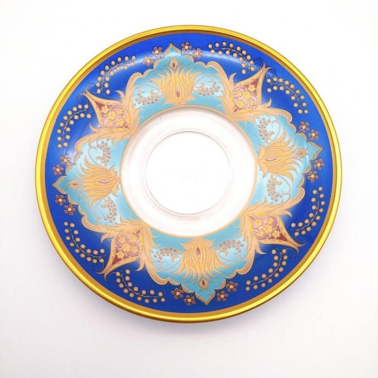 Paşabahçe(パシャバチェ) 装飾皿 24金レリーフ 限定品 Paşabahçe