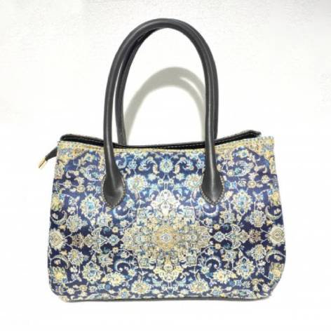 <img class='new_mark_img1' src='https://img.shop-pro.jp/img/new/icons55.gif' style='border:none;display:inline;margin:0px;padding:0px;width:auto;' />イスラム柄 Elegant Tote Bag<br>Navy