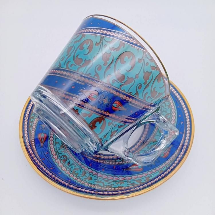 Paşabahçe(パシャバチェ) 装飾皿 24金レリーフ 限定品 Paşabahçe