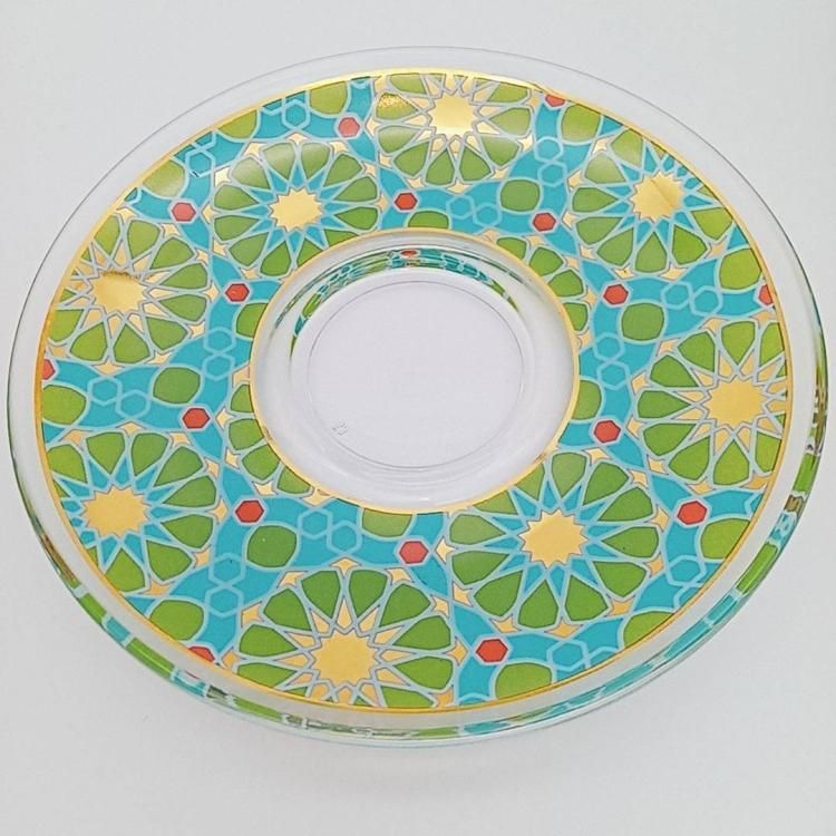 Paşabahçe(パシャバチェ) 装飾皿 24金レリーフ 限定品