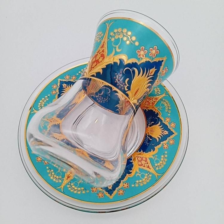 Chai glass チャイグラス - トルコ陶器 - sevinc8 セヴィンチ