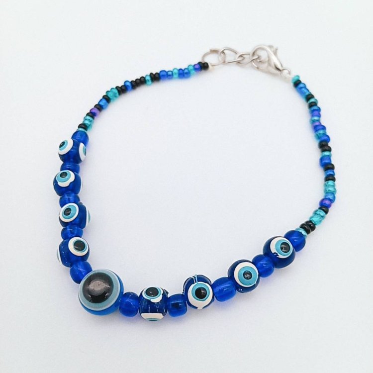 դ֥쥹å<br>ʥܥ󥸥奦 Blue Beads