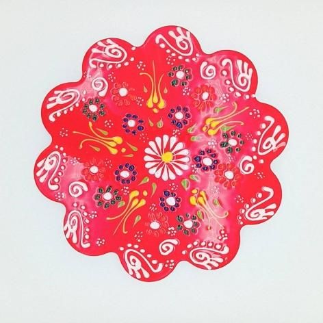 陶器鍋敷きDecoration Red ① - sevinc8 セヴィンチエイト｜地中海雑貨