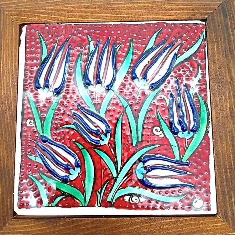 トルコ イズ二ックタイル 花鳥文様 pt1633.jpg