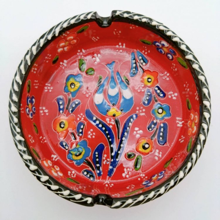 Decoration Ashtray<br>Red 