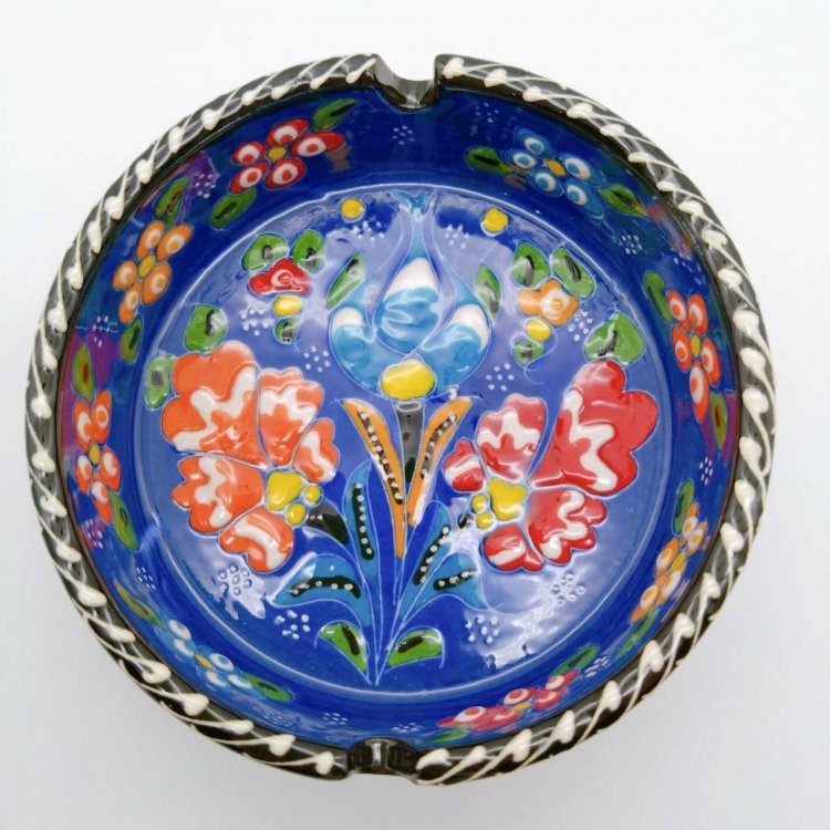 Decoration Ashtray<br>Blue 