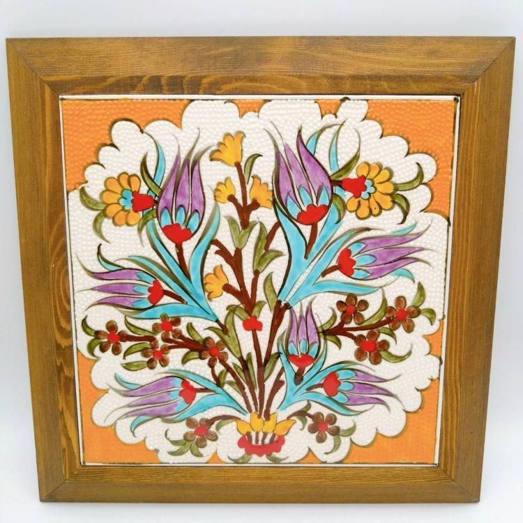 トルコタイル額お買得 トルコで買ったタイルをやっと額装した話。 - 眼鏡婦人のLet it