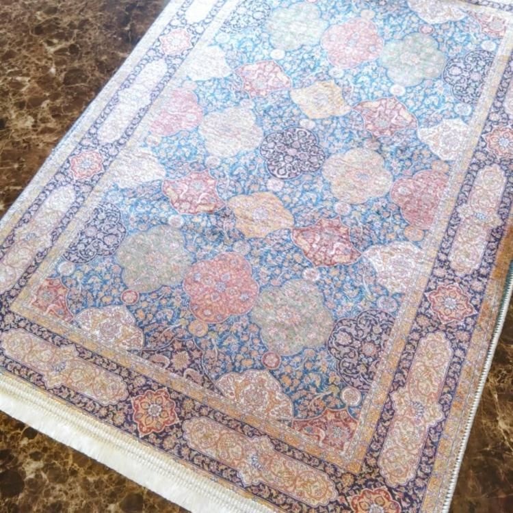 トルコのカーペット 120x180cm blue トルコのカーペット 120x180cm ターコイズ青色 ペルシデザイン