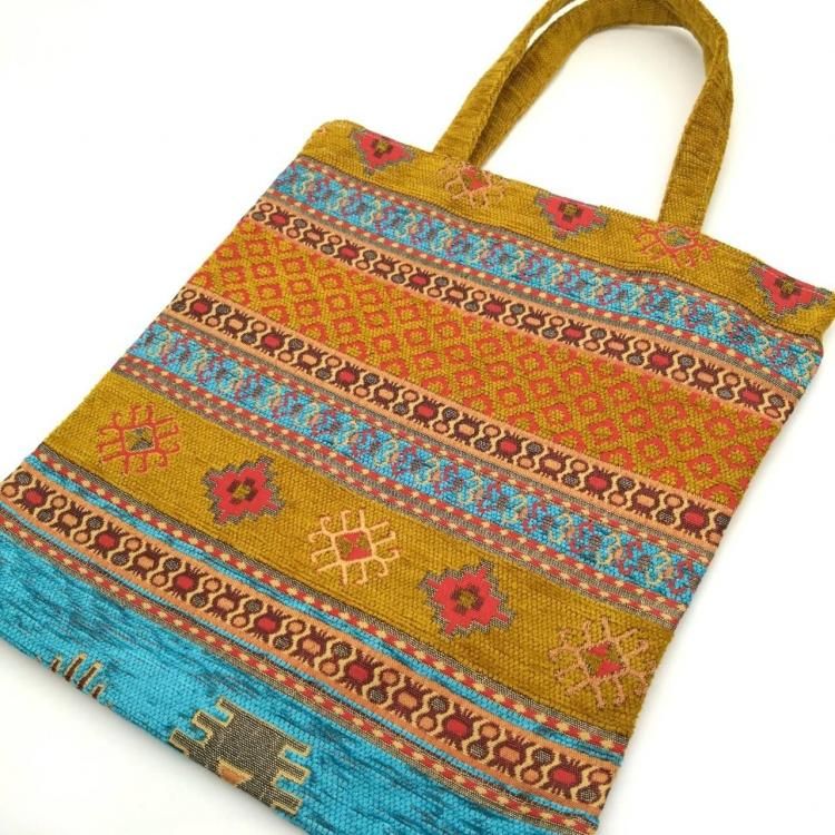 ˡХå(M)<br>Kilim Mustard Light Blue