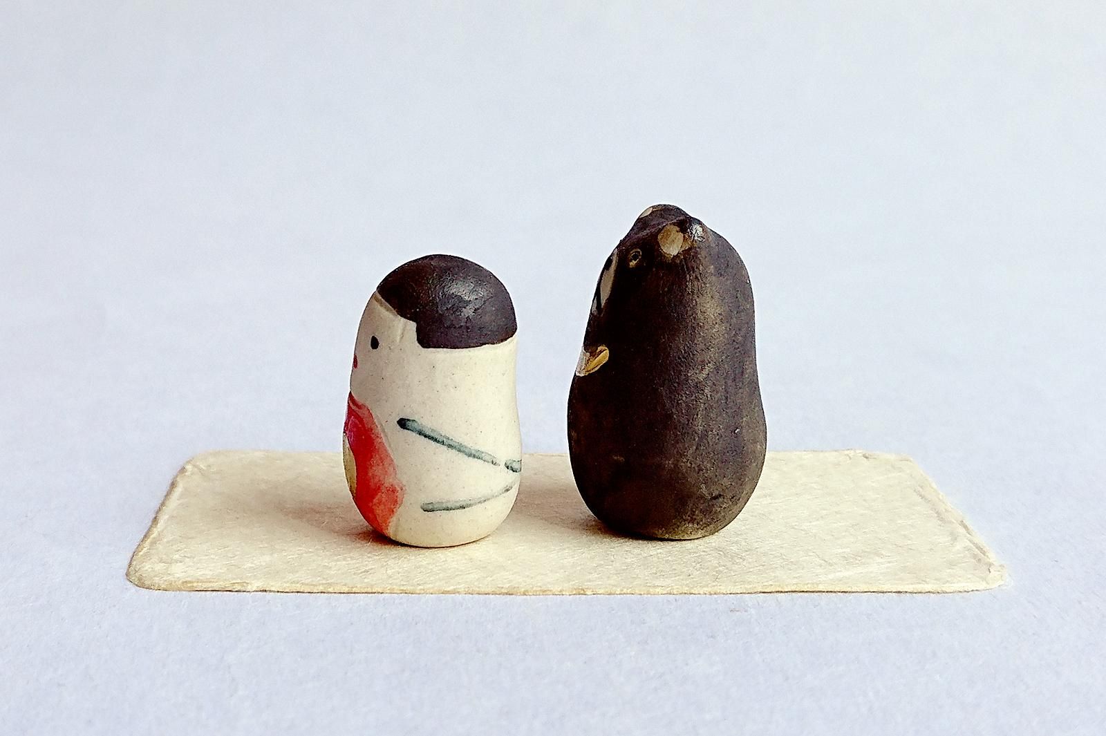 オブジェ - 豆金太郎 - 草舟オンラインショップ（金子佐知恵）| 陶器の