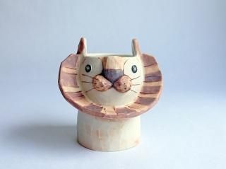KUSAFUNE 草船　金子佐知江　ライオンの花瓶　ハナライオン　作家さん作品 ハナライオン - 草舟オンラインショップ（金子佐知恵）| 陶器の