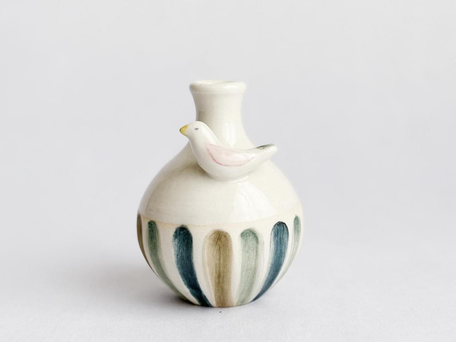 トマリギ一輪挿し（グリーン） - 草舟オンラインショップ（金子佐知恵