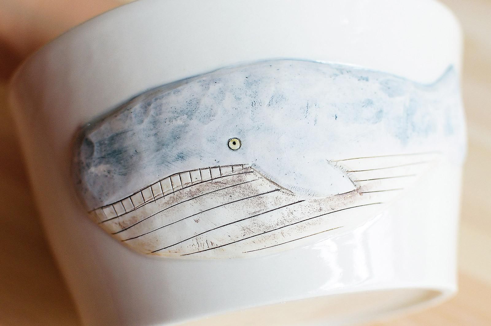 くじらボウル - 草舟オンラインショップ（金子佐知恵）| 陶器の雑貨と