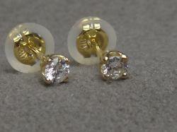 ダイヤモンドクロスネックレスS（チェーン付・K18YG/VSクラスのダイヤ 