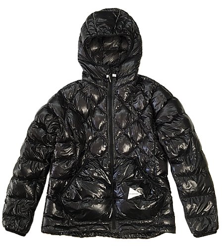 SALE】andwander - diamond stitch down jacket BLACK-サイズ3【Hoen-WEB】