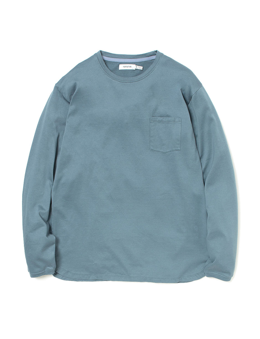 <img class='new_mark_img1' src='https://img.shop-pro.jp/img/new/icons50.gif' style='border:none;display:inline;margin:0px;padding:0px;width:auto;' />nonnative - DWELLER L/S TEE COTTON HEAVYWEIGHT JERSEY (TEAL)
