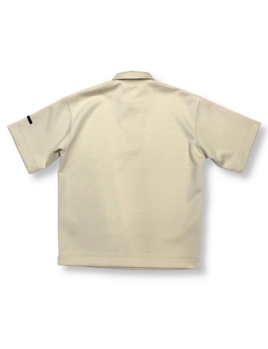 N.HOOLYWOOD - POLYESTER POLO SHIRT (BEIGE)【2221-CS52-015 peg