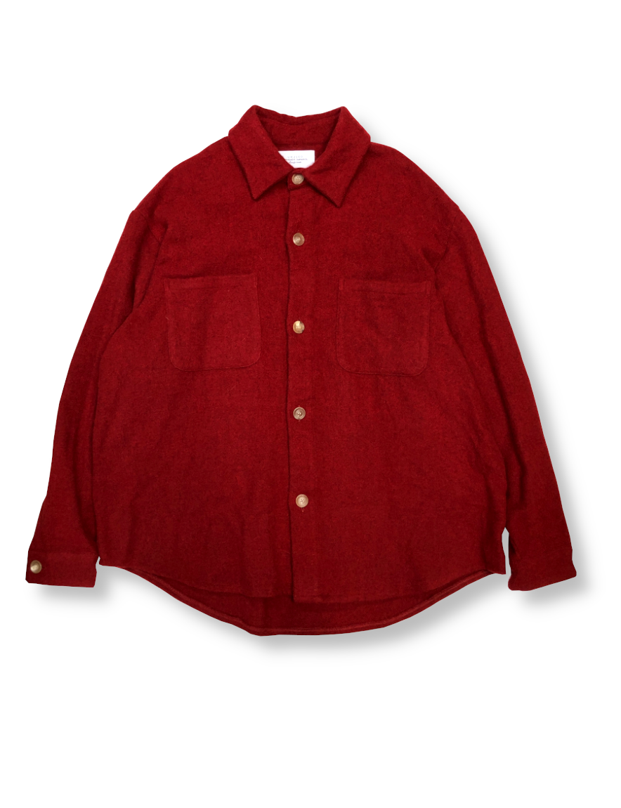 <img class='new_mark_img1' src='https://img.shop-pro.jp/img/new/icons50.gif' style='border:none;display:inline;margin:0px;padding:0px;width:auto;' />UNUSED - Alpaca Tweed Shirts  (RED)