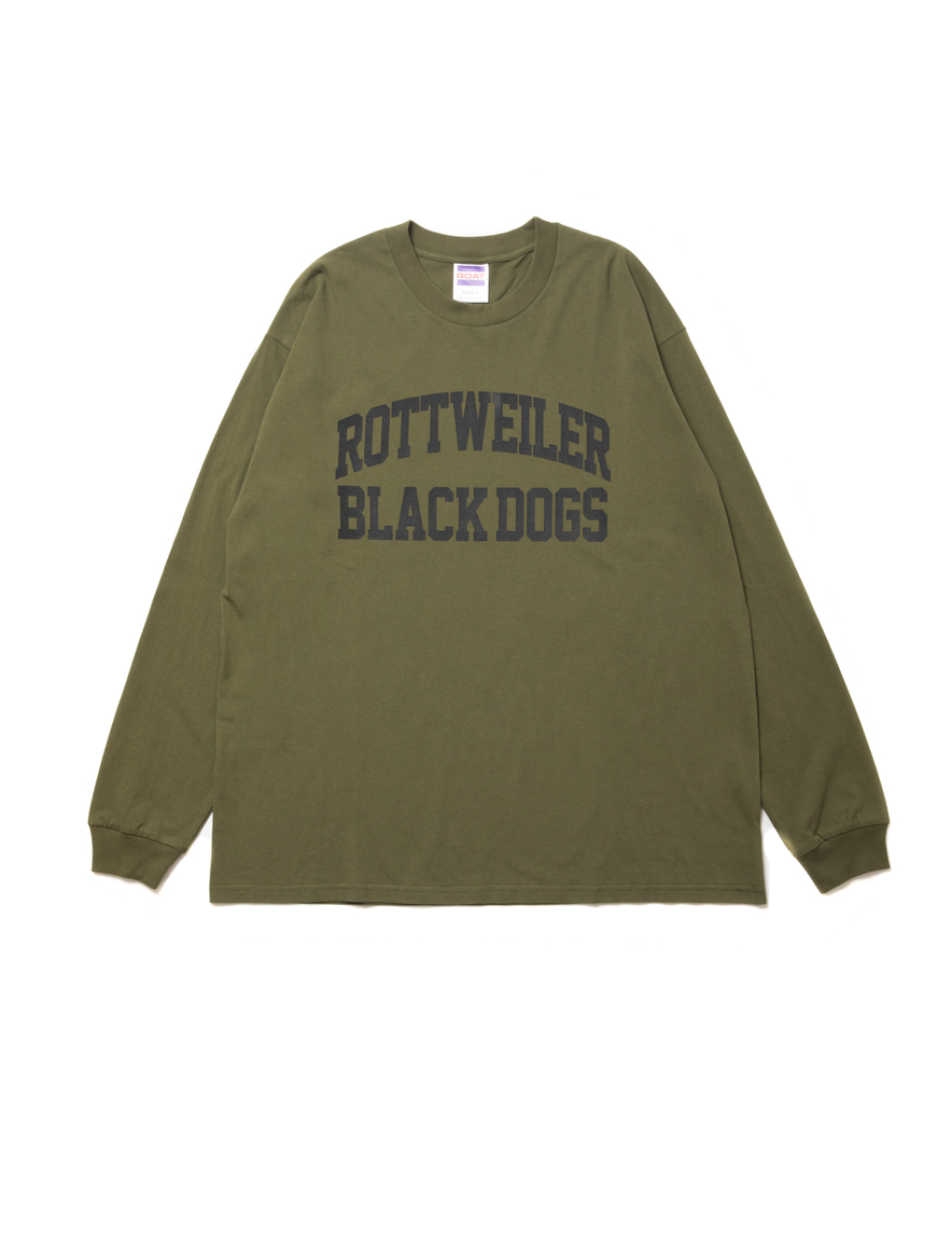 <img class='new_mark_img1' src='https://img.shop-pro.jp/img/new/icons1.gif' style='border:none;display:inline;margin:0px;padding:0px;width:auto;' />ROTTWEILER - 2LINE B.D LS TEE (OLIVE)