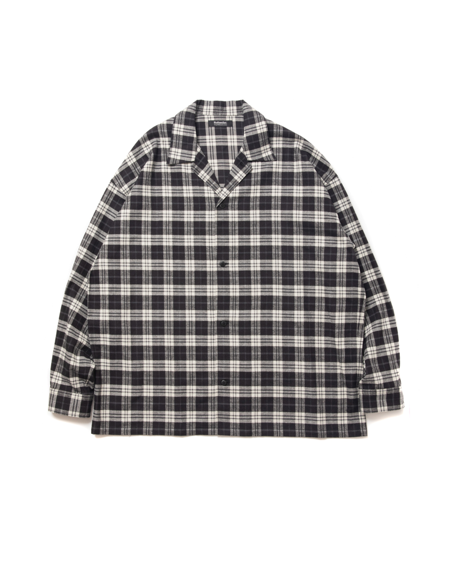 <img class='new_mark_img1' src='https://img.shop-pro.jp/img/new/icons50.gif' style='border:none;display:inline;margin:0px;padding:0px;width:auto;' />ROTTWEILER -  OPEN COLLAR CHECK SHIRTS 