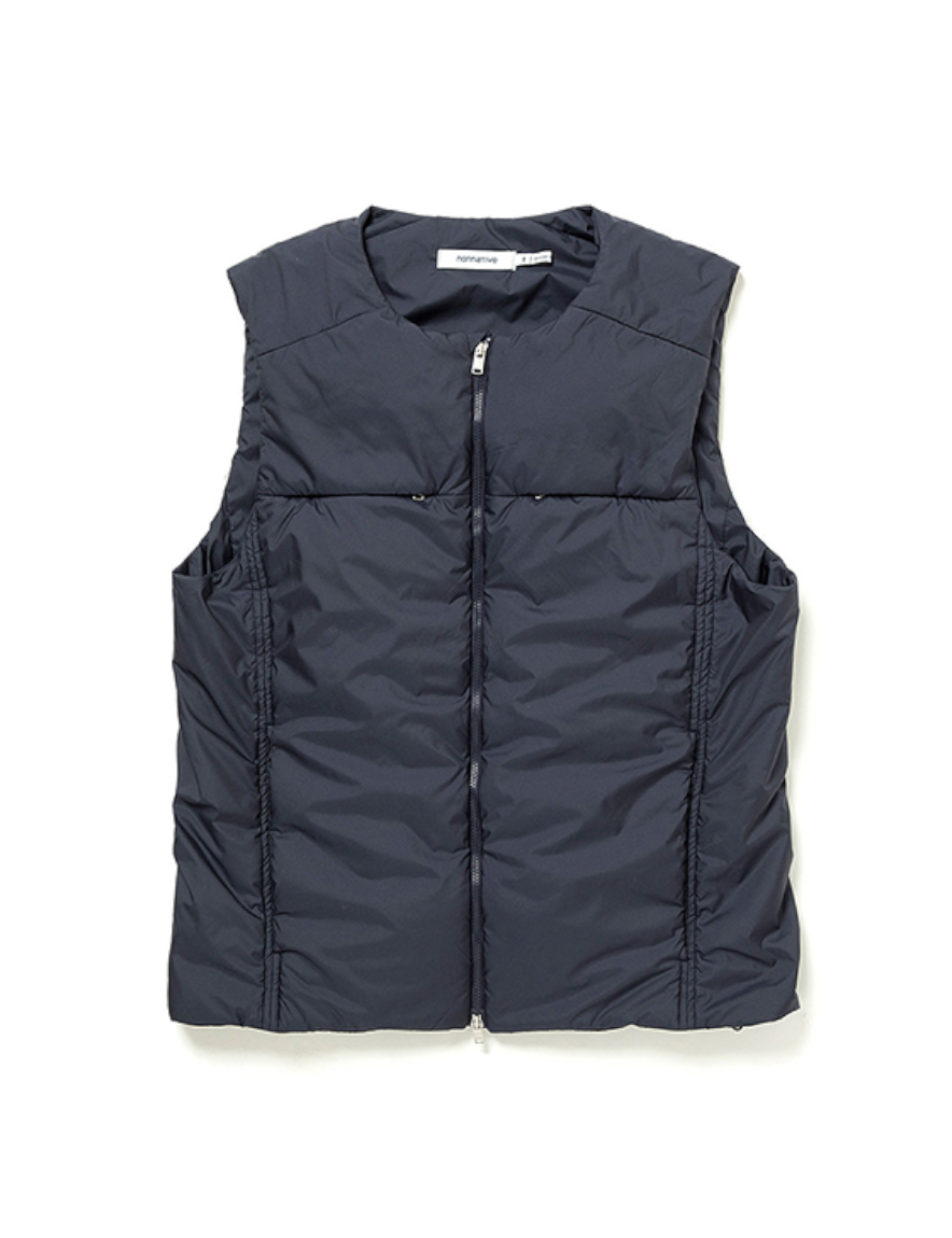 <img class='new_mark_img1' src='https://img.shop-pro.jp/img/new/icons1.gif' style='border:none;display:inline;margin:0px;padding:0px;width:auto;' />nonnative - TROOPER PUFF VEST POLY TAFFETA DICROS® (NAVY)