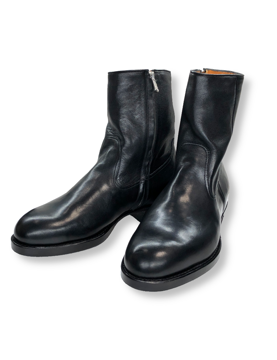 nonnative - RANCHER ZIP UP BOOTS COW LEATHER (BLACK)【42nd