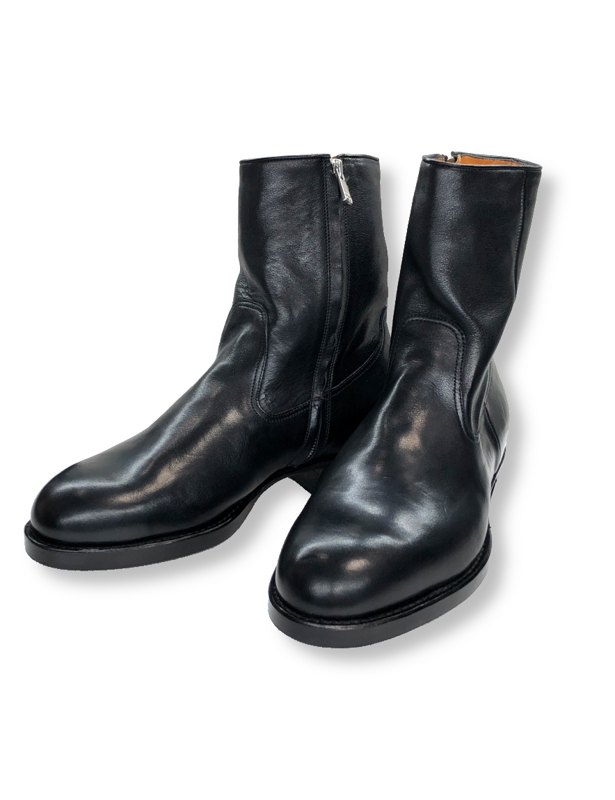 <img class='new_mark_img1' src='https://img.shop-pro.jp/img/new/icons50.gif' style='border:none;display:inline;margin:0px;padding:0px;width:auto;' />nonnative - RANCHER ZIP UP BOOTS COW LEATHER (BLACK)